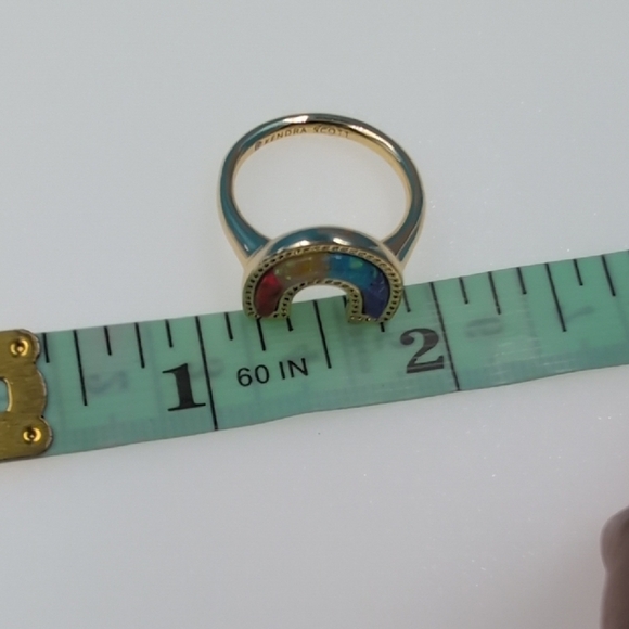 Kendra Scott Red and Blue Rainbow Pride Ring - Picture 8 of 8